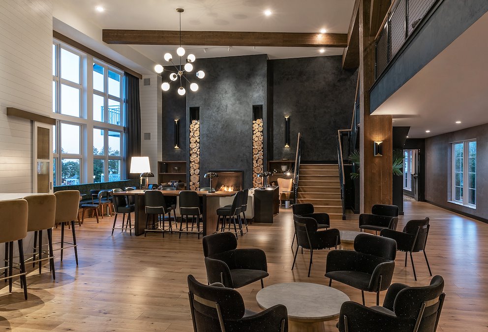 the dorr hotel lobby in sister bay wi